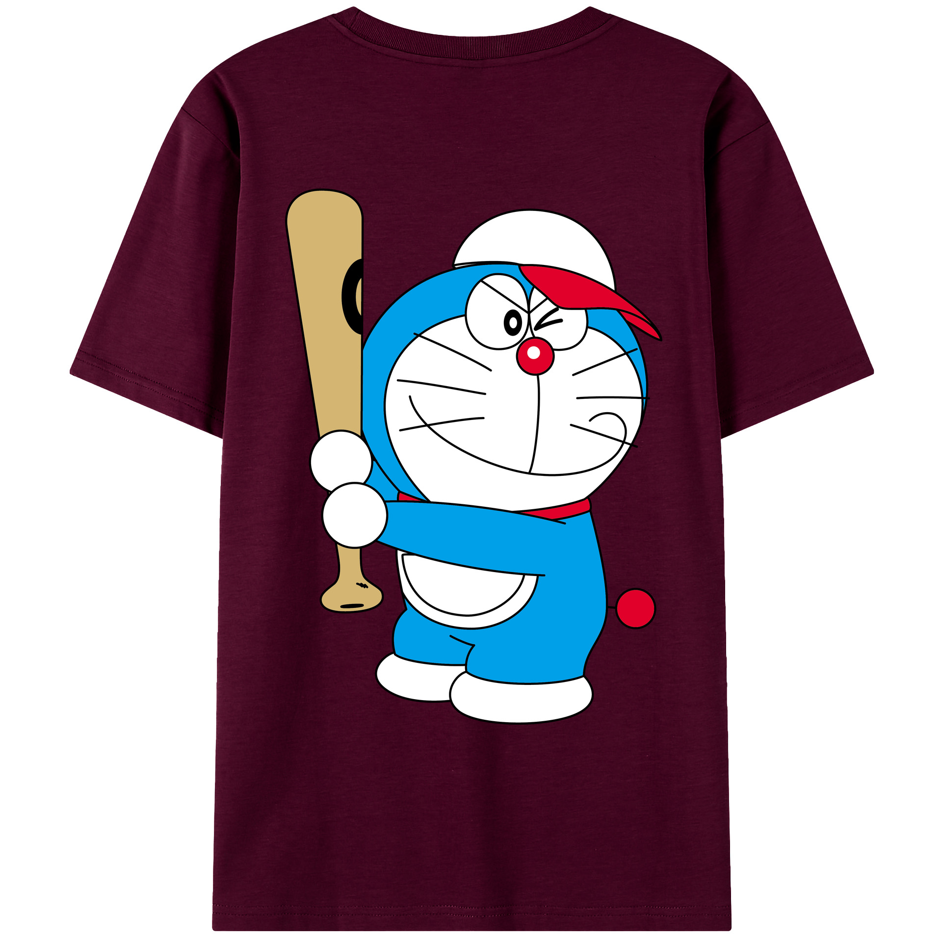 （画像用） ドラえもん Doraemon レディース半袖Tシャツ(バックプリント)